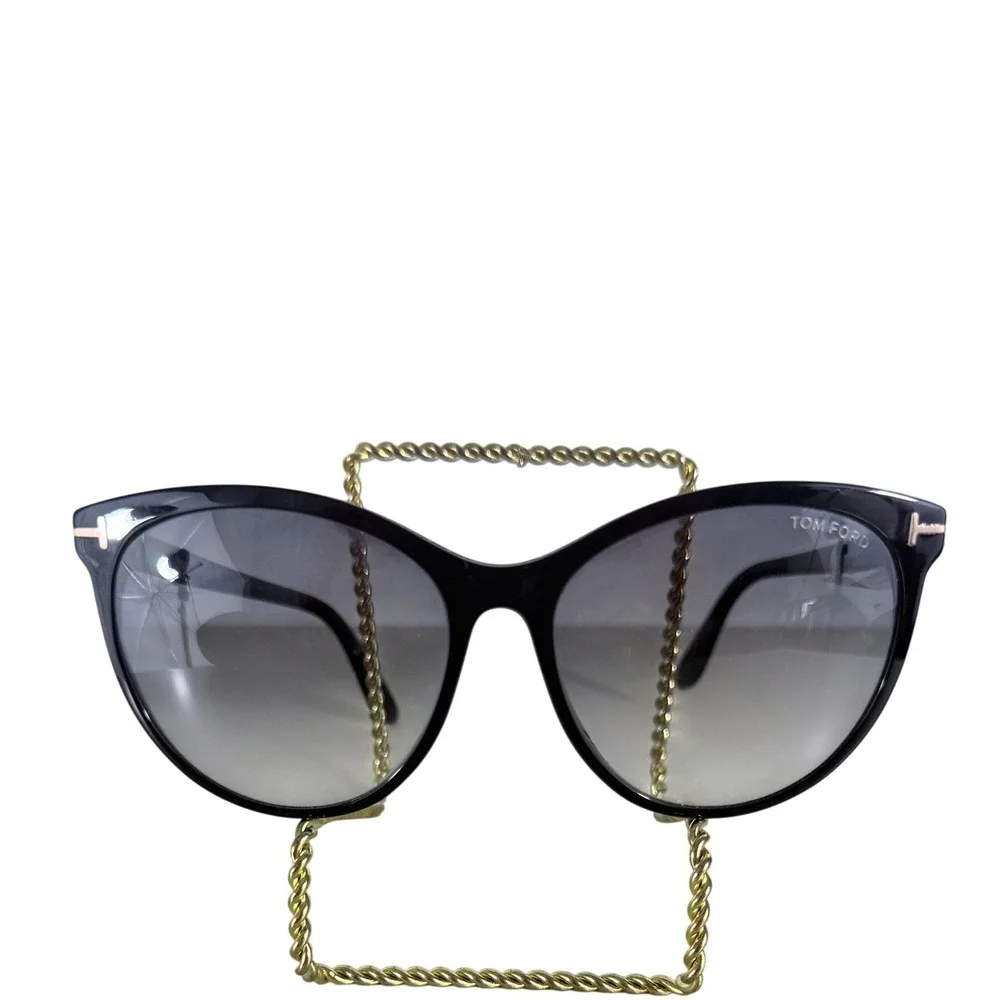 Tom Ford Sunglasses Cat Eye Maxim Womens Black  FT0787-01B-59 Made in Italy